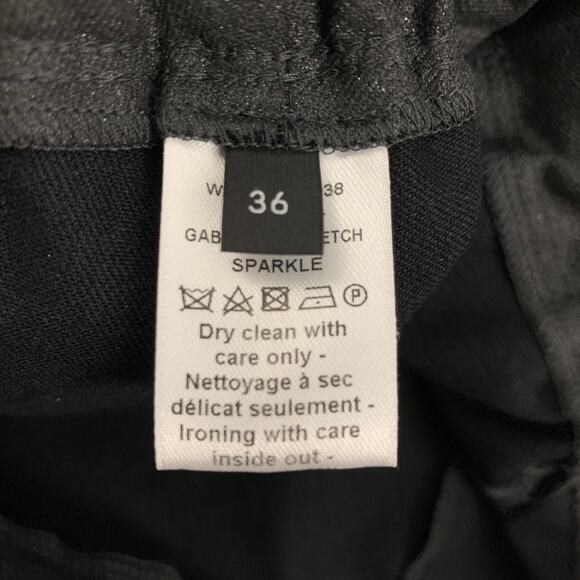 JOSEPH Size 0 Charcoal Viscose Blend Sparkly Leggings - Picture 3 of 6